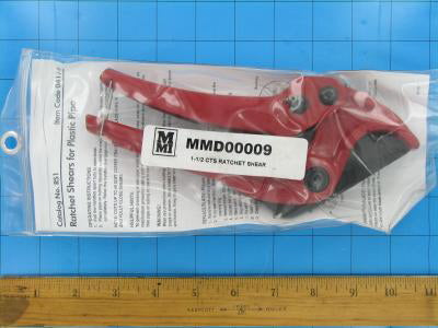 Shears for Plastic Pipe 1.7" OD Capacity - MMD00009